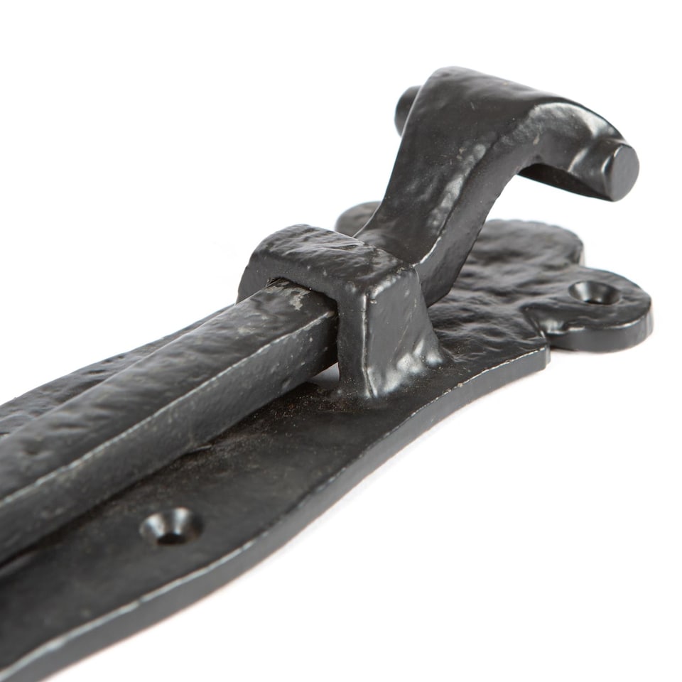 image 1 of Hammer & Tongs Straight Antique Fish Tail Surface Bolt - W140mm - Black | Black | Black