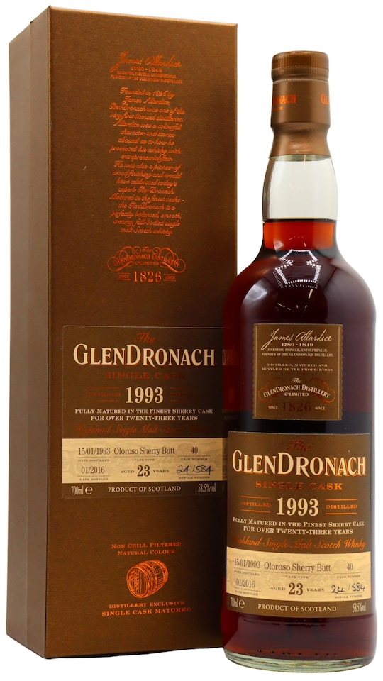 Glendronach - Single Cask No. 40 (Batch 13) 1993 23 year old Whisky