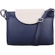 image 1 of Multi-Colour Genuine Leather Cross Body / Shoulder Bag Blue | Navy/White
