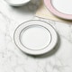 image 4 of 12pc Pink Star with Platinum Band Rim Dinner Set