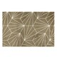 image 1 of JVL Mega Doormat - 50x75cm, Brown Geo