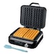 image 1 of Cooks Professional Digital Dual Waffle Maker Iron Machine with Non-Stick Plates, Adjustable Temperature & Spatula - 1500W