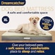 image 3 of Dreamcatcher Grey XL Dog Bed Orthopaedic Extra Large Flat Crate Mattress 104x74x9cm | Grey | Grey | 1