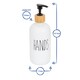 image 3 of Harbour Housewares 2pc Glass Hand & Dish Soap Dispenser Set with Ceramic Tray - 500ml - White/Black