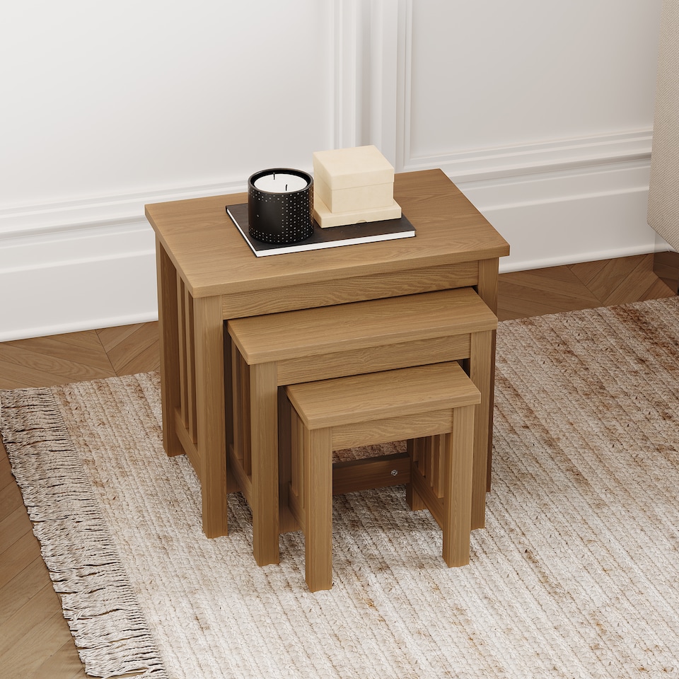 image 1 of Vida Designs Ashton Nest of Tables 3 Piece Set Nesting Sofa Bedside Side Table