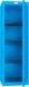 image 2 of Phoenix CL Series CL1244BBK Size 4 Cube Locker in Blue with Key Lock