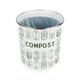 image 4 of Boho Minimalism Compost Caddy - Metal 2L Decorative Kitchen Food Waste Bin