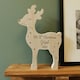 image 3 of Personalised '1st Christmas' Rustic Wooden Reindeer Decoration