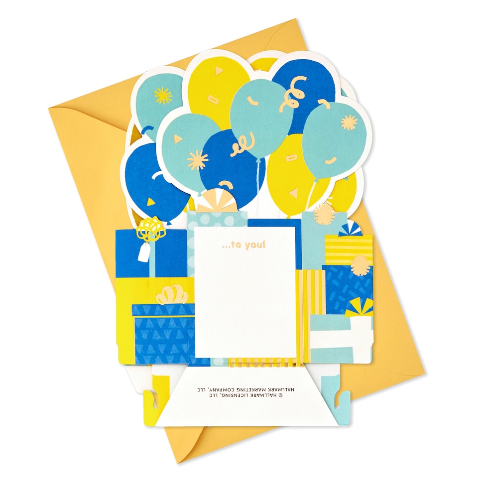 image 1 of Hallmark Paper Wonder 50Th Birthday Card - 3D Pop-Up