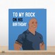 image 2 of To My Rock - Funny Husband Birthday Card