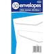 image 4 of Pack of 50 89x152mm White Gummed Envelopes