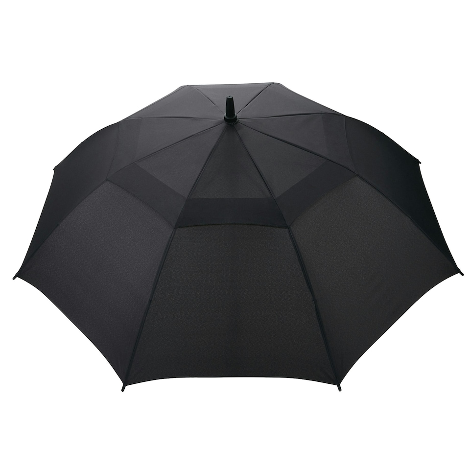 image 1 of Swiss Peak Tornado Storm Aware Folding Umbrella - Black - One Size (UTXD1023)