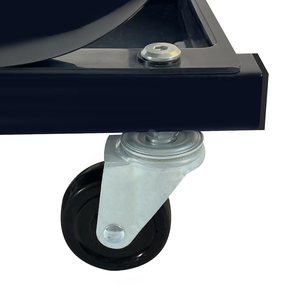 image 1 of Mechanics Padded Creeper Seat Garage Work Stool with Swivel Wheels & Tool Trolley