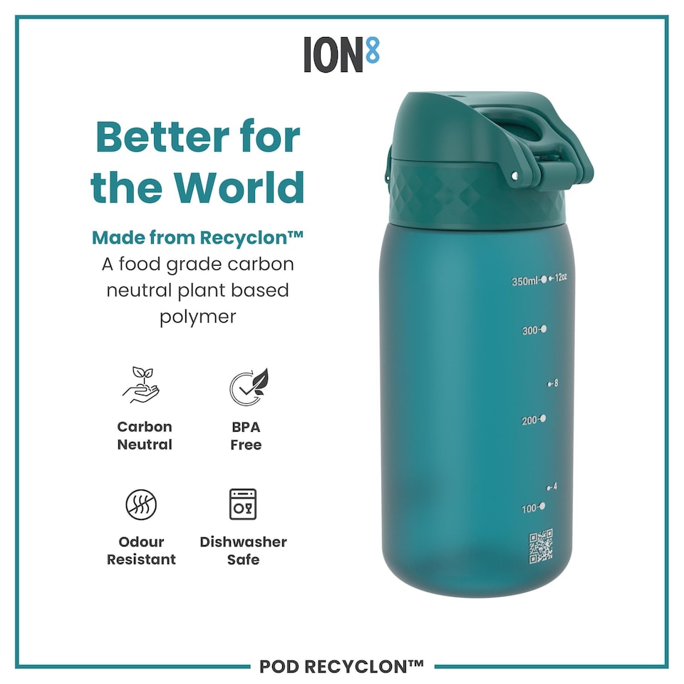 image 1 of Leak Proof Kids Water Bottle, BPA Free, 350ml (12oz) | Blue | Aqua | One Size