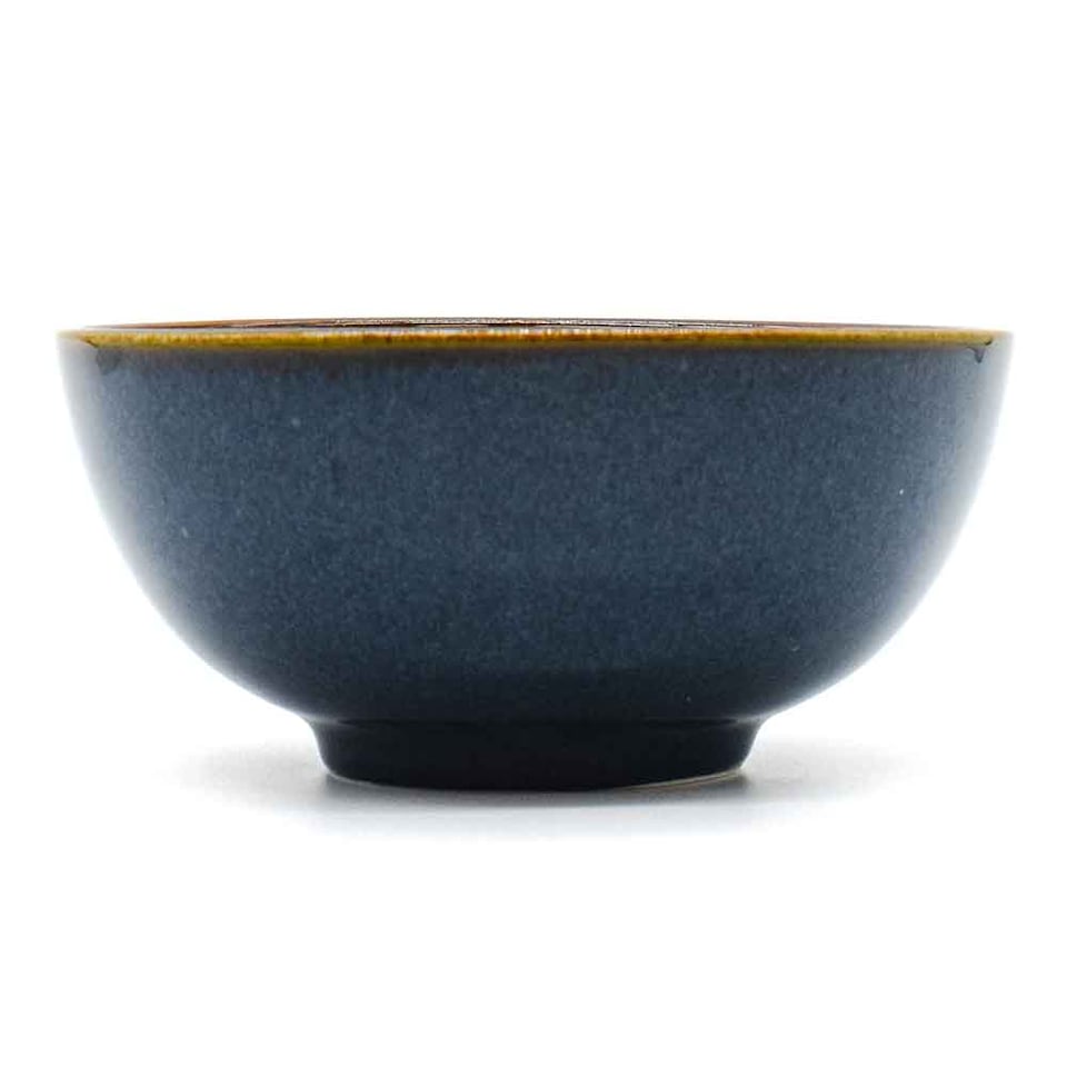 image 1 of Scandi Home Set of 4 Stavanger 15cm Blue Artisan Glaze Ceramic Cereal Bowls | Blue | Dark Blue
