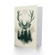 image 2 of Fathers Day Stag Head Trees Forest Woodland Dad Card