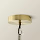 image 5 of ValueLights Antique Brass 5 Way Crystal Jewel Chandelier Ceiling Light Fitting | Gold