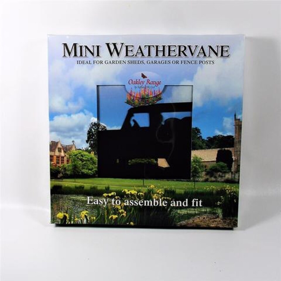 image 1 of Mini Land Rover Weathervane - Steel - L38 x W38 x H46 cm - Black