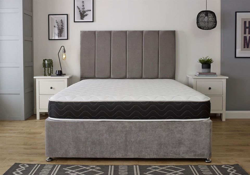 image 1 of 7 Inch Memory Foam Spring Anti-Bac Mattress for Single Double King | White | Small Single