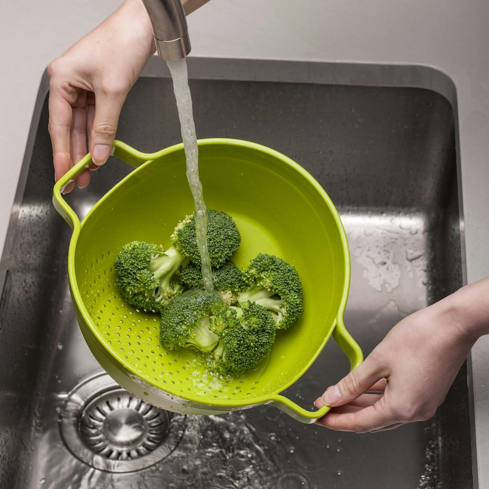 image 1 of Zeal Drain & Serve™ Colander with Tong Set