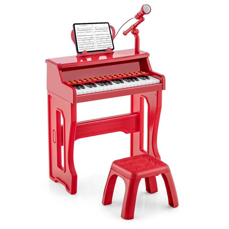 Elec Keyboard Instruments 37-Key Piano Keyboard Toy Electronic Musical Instrument w/ Adjustable ...