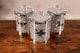 image 3 of Marco Paul Stylish Set of 3 Crushed Diamond Mirror Crystal Filled Canister
