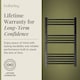 image 7 of Balterley Straight Heated Heated Towel Rail Radiator, 542W | Black | Matt Black