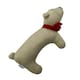 image 2 of Good Boy Woollie Polar Bear Christmas Plush Dog Toy - Beige/Red - One Size