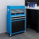 image 2 of HOMCOM Tool Chest, Metal Tool Cabinet on Wheels with 6 Drawers, Pegboard, Top Chest and Roller Cabinet Combo, 61.6 33 108cm, Blue | Blue | Black | 1