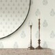 image 1 of Posy Wallpaper in Blue and Sage on Cream Multi