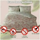 image 3 of VELVETIO Bellerose Floral Printed Duvet Cover Set Rebersible Polycotton Beddings Pink | Double