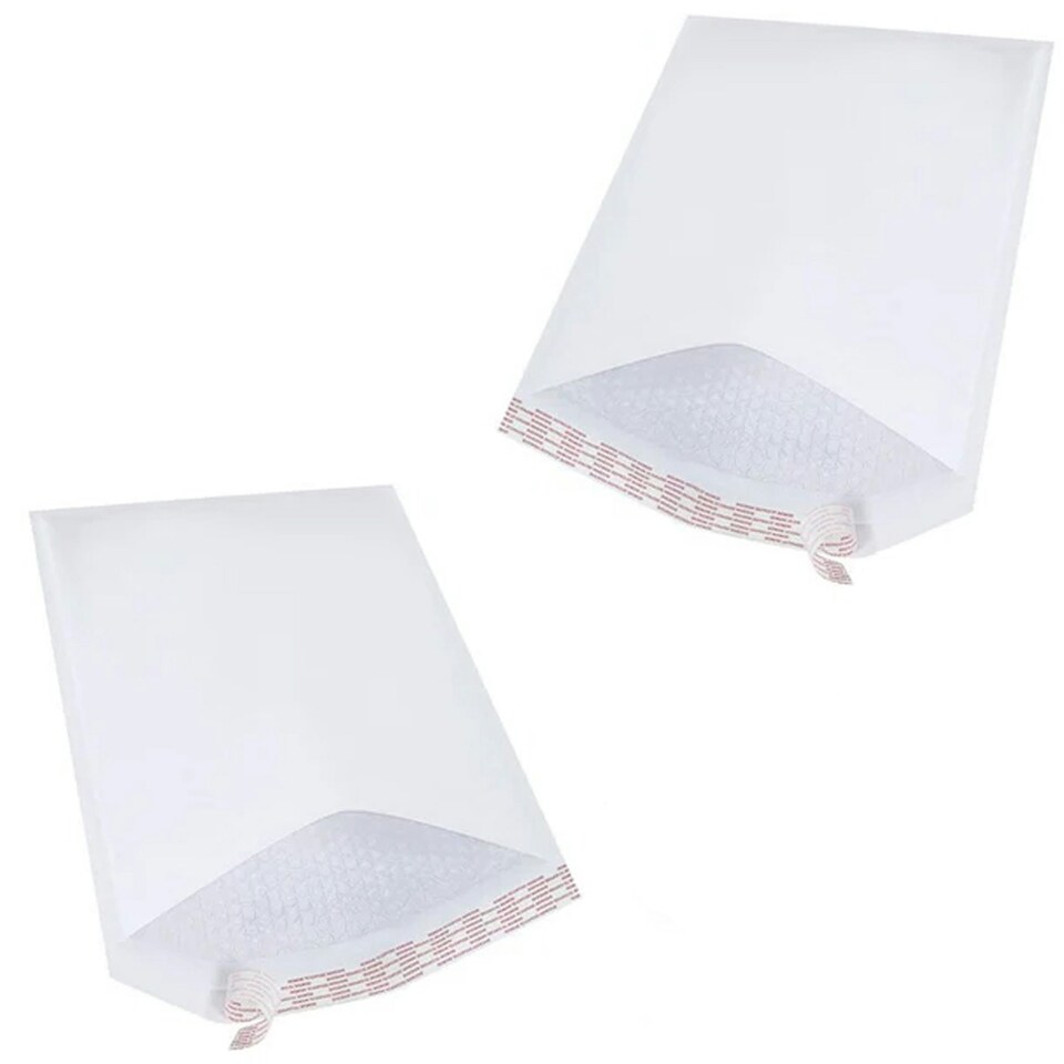 image 1 of 200 x Size 9 (290x445mm) White Padded Bubble Lined Postal Mailing Shipping Peel & Seal Closure Cushioned Envelopes White | One Size