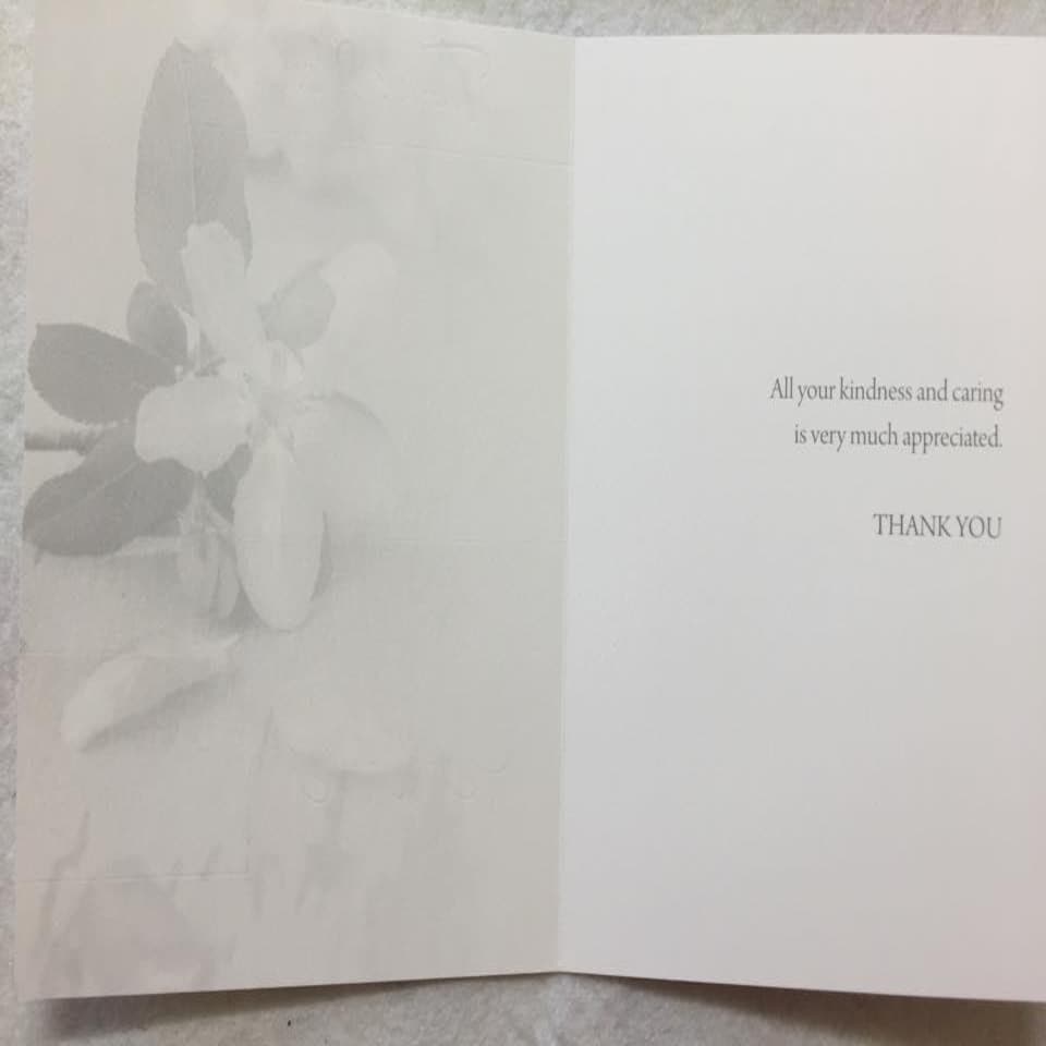 image 1 of Thank You For Your Sympathy Card