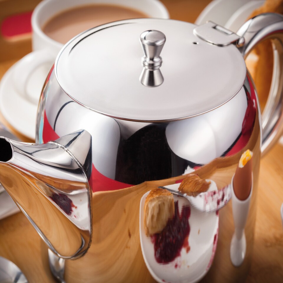 image 1 of Judge Stainless Steel 8 Cup Traditional Tall Teapot 1.6L