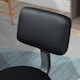 image 8 of HOMCOM Beautician's Swivel Salon Chair with Padded Seat Back 5 Wheels Adjustable Height Salon Hairdressers Tattoo Spa Rolling Cushion Professional Black