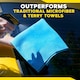 image 7 of Meguiar's Perfect Clarity Glass Towel 6/CV 16 x 16 Blue X190301EU