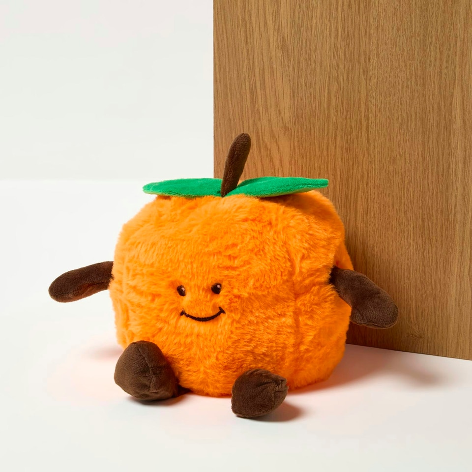 image 1 of Homescapes Lemon and Orange Doorstop Set of 2