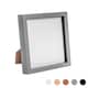 image 1 of Nicola Spring 8 x 8" Photo Frame - Grey - 3D Photo Frame Picture Frame Box Portrait Display Case (22.5 x 22.5cm)