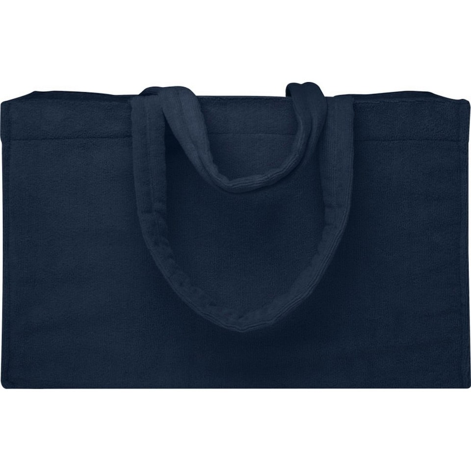 image 1 of Floso Siam Terrycloth Beach Recycled 13L Tote Bag - Navy - One Size