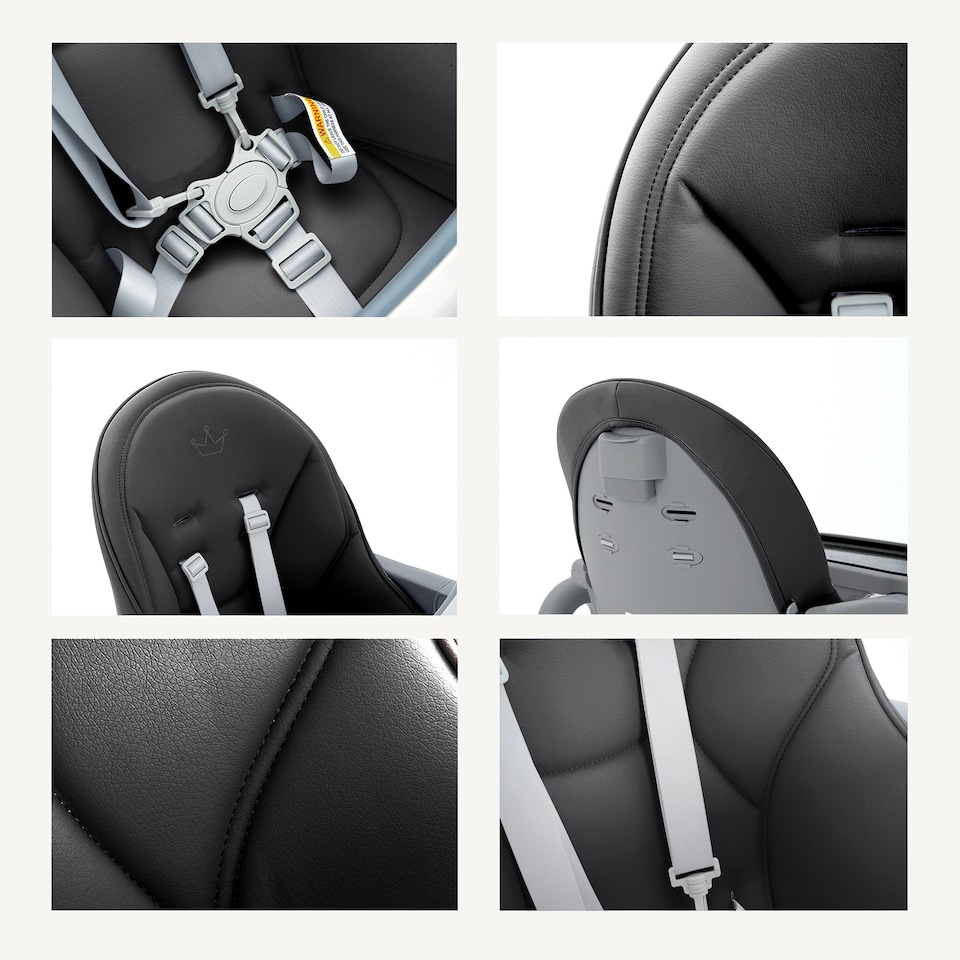 image 1 of Allis Baby Lola 2-in-1 Highchair Feeding Chair - Black | Black | One Size | 1