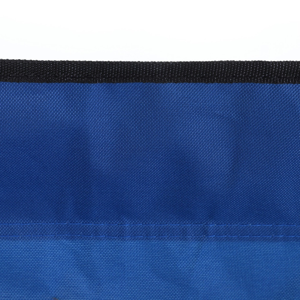 image 1 of Outsunny 6 Seat Camping Bench Folding Portable Outdoor with Cooler Bag Blue