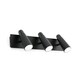 image 1 of Lao LED 3 Light Indoor Adjustable Wall Spotlight Black