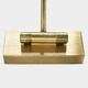 image 2 of ValueLights Capri Brushed Gold Wall Light and Bulb Gold