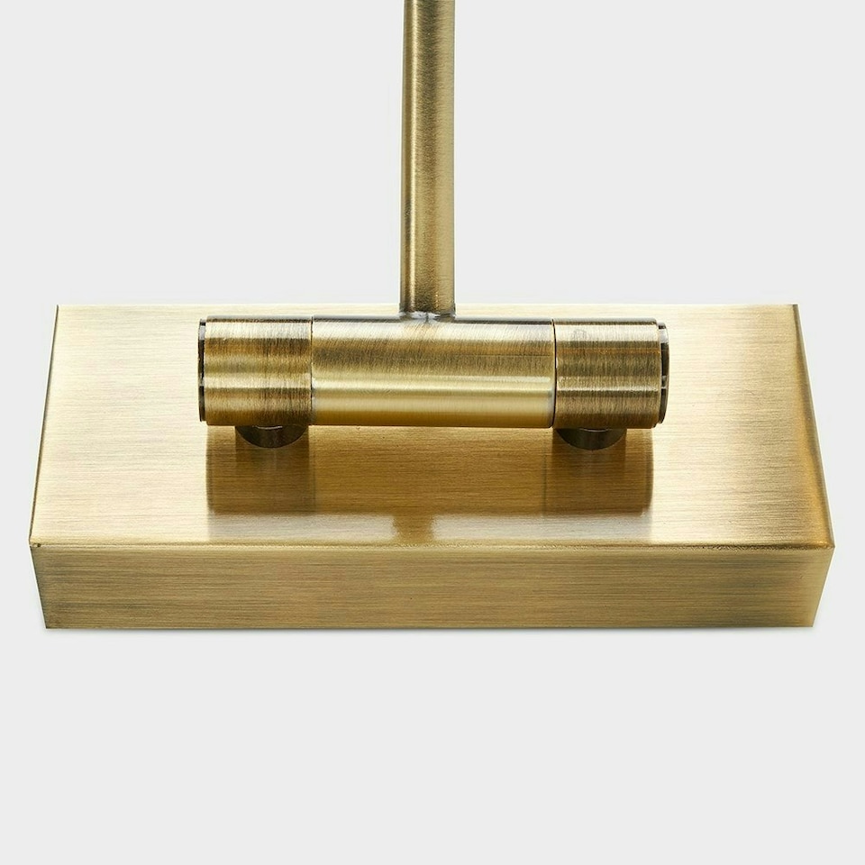 image 1 of ValueLights Capri Brushed Gold Wall Light and Bulb Gold