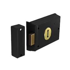 Securit Deadbolt Lock - Black - 100mm