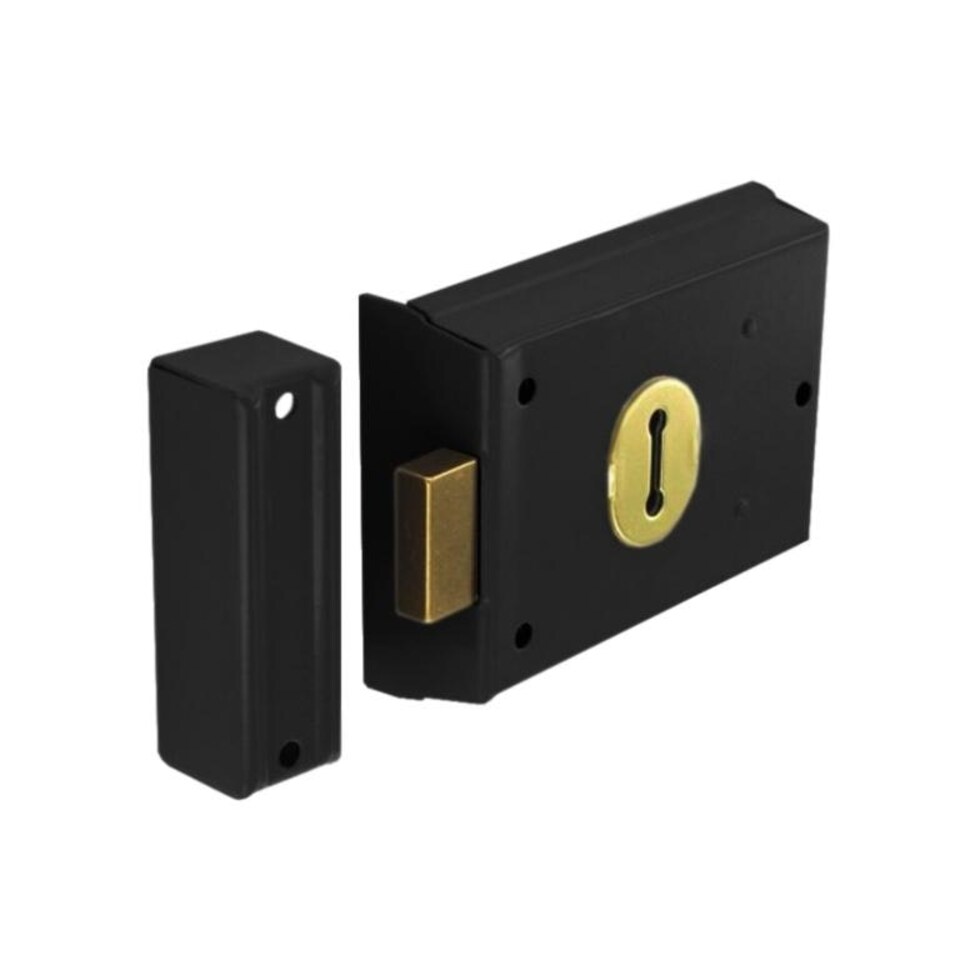 Securit Deadbolt Lock - Black - 100mm