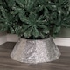 image 1 of 40cm/68cm Silver Fabric Folding Christmas Tree Skirt Decoration with Sequins