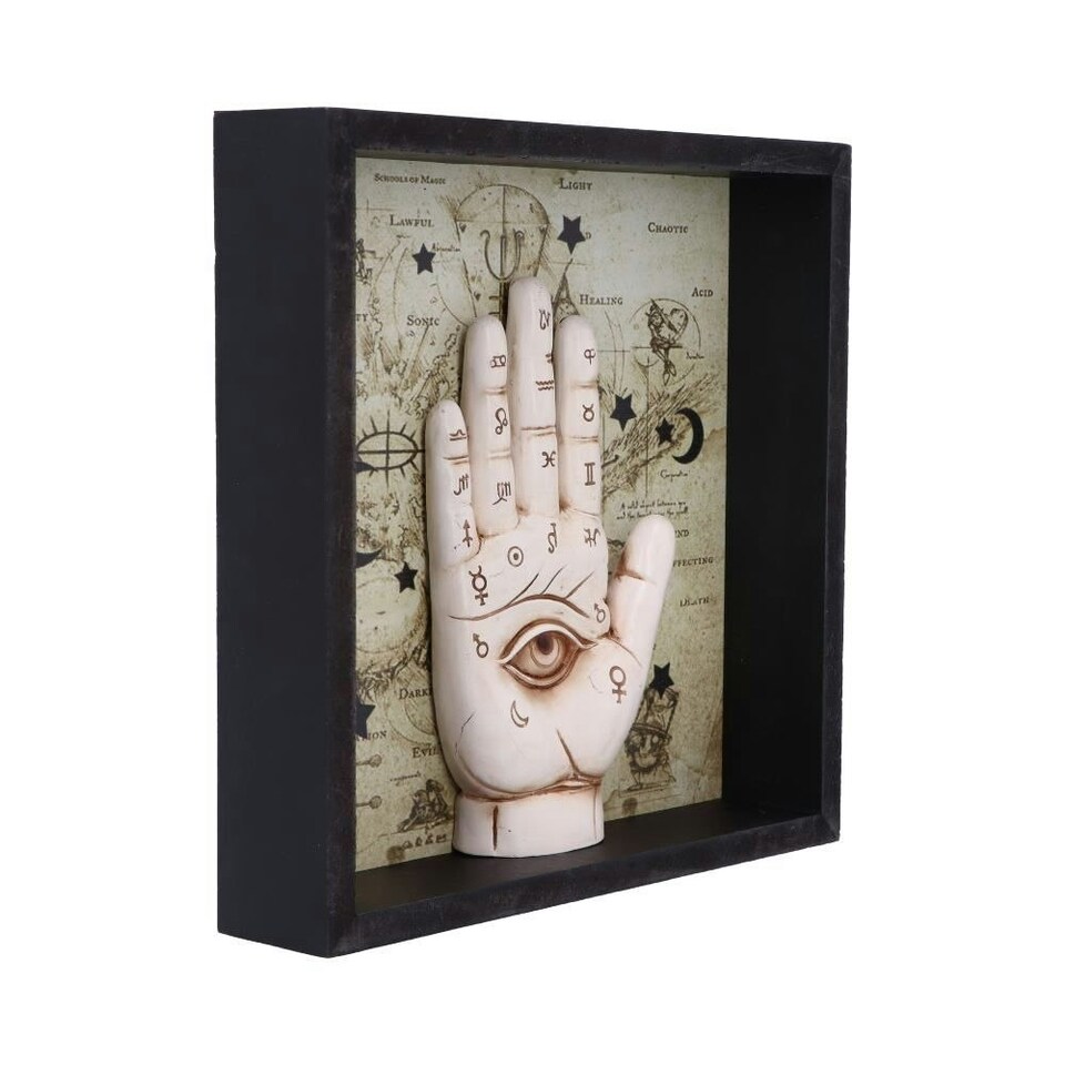 image 1 of Palmistry Companion Framed Chiromancy Wall Mounted Art - Nemesis Now