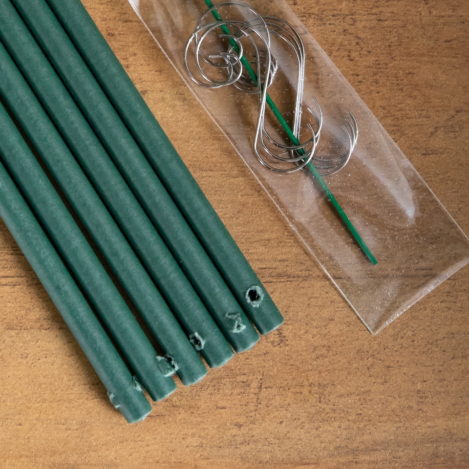 image 1 of 2 PACKS of 6 Scentsicles Scented Hanging Ornaments Sticks - White Winter Fir