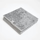 image 5 of OHS 2 Pack Crushed Velvet Folding Storage Cube Boxes, 27x27cm - Grey
